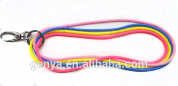 Fashion plastic spring keychain