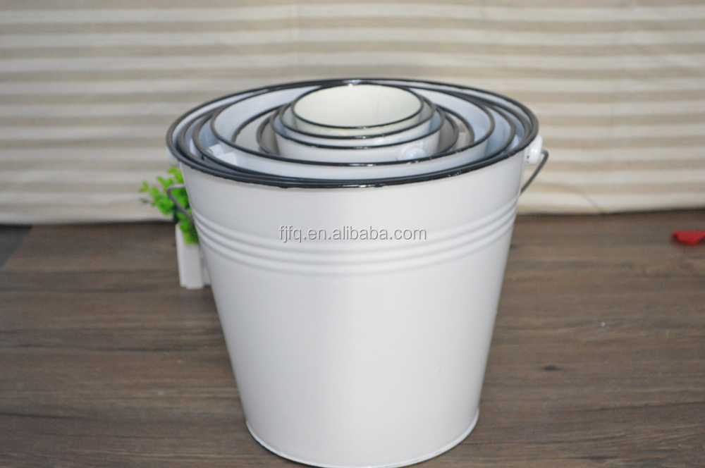 Metal Bucket Wash Bucket Pail For Garden