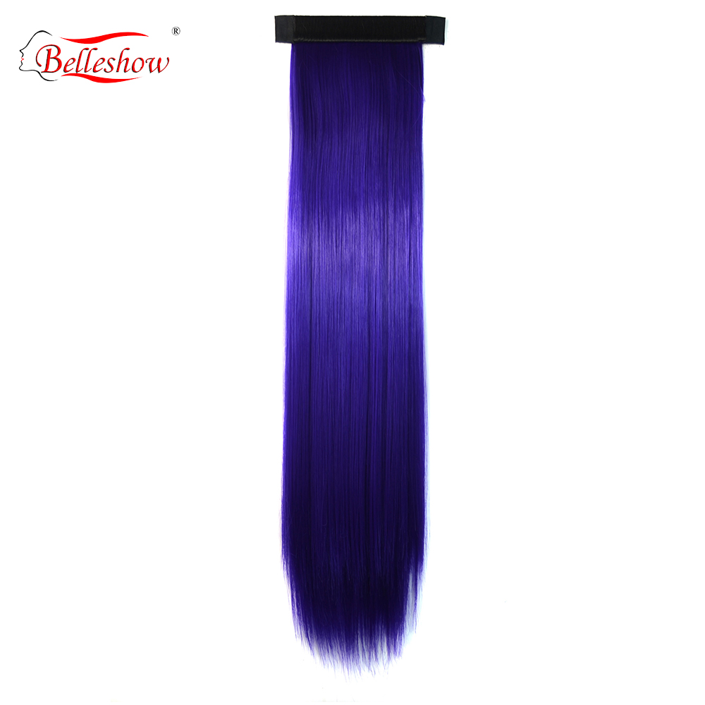 Hot sell clip on ponytail straight synthetic hair extension easy ponytail hairstyles best clip in hair extensions