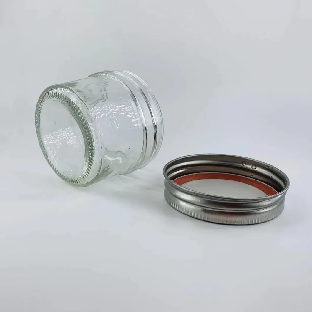 4oz 125ml Clear Jam Baby Food Grade Caviar Cake Dessert Glass Jar Container with Lid