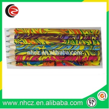 hexagonal shape high quality 5.0mm rainbow color lead rainbow color pencil
