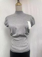 Women's Knitted Short Sleeves velvet Sweater