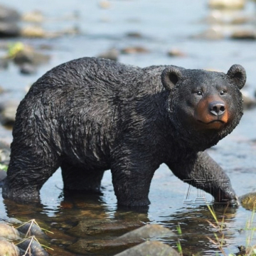 Modern Garden Decoration Arts Metal Bronze Animal Statue Brass Bear Sculpture