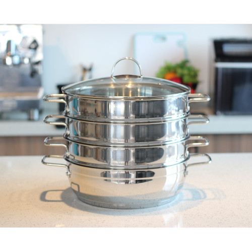 Stainless Steel Triply Bottom Steamer Pot Cookware