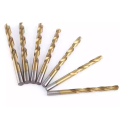 Top quality 19pcs 1-10mm Straight Shank HSS Twist Drill Bit Titanium-Coated Twist Drill Bit Set For Drilling Harder Metals