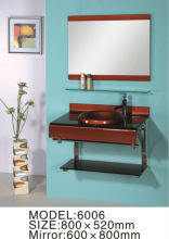 Glass Wash Basin Bathroom Vanity