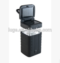 portable and retractable 12LED multifunction solar camping light