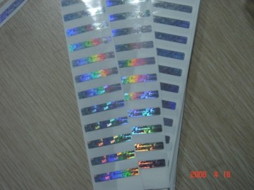 Scratch off hologram labels