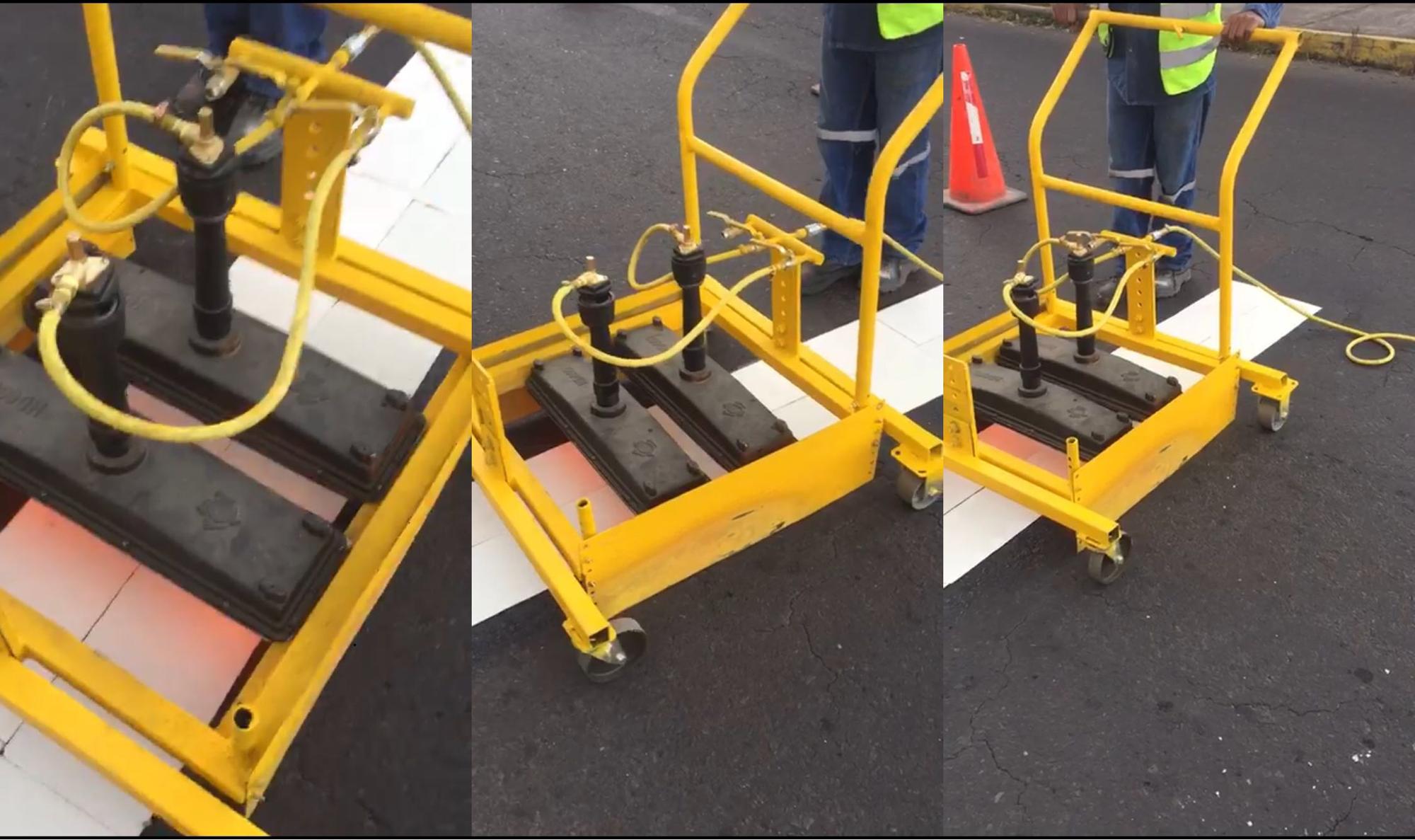 Gas fired radiant tube burners for road laying plant - screeding & road planing