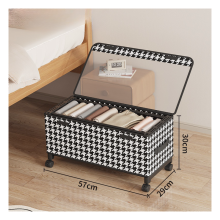 Underbed Storage Box with Wheels - Transparent Dust-Proof Shoe and Clothes Organizer