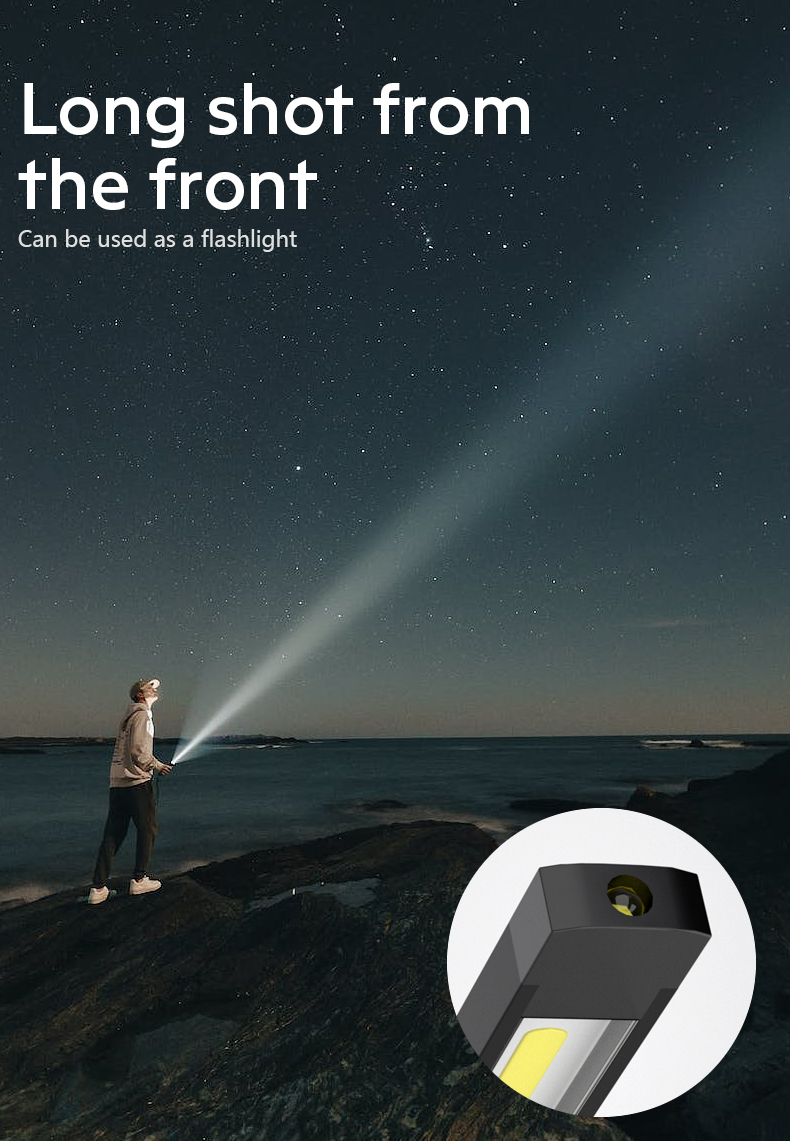 Hot Sell emergency IPx4 waterproof ETL certificate Type-C Rechargeable magnetic working light with car work light