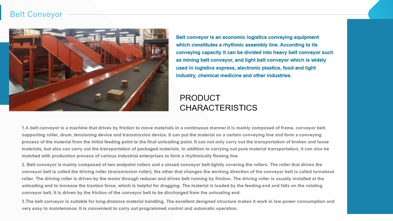truck loading unloading belt conveyor