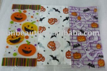 Plastic gift bag for halloween gift packing bag