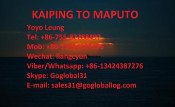 Jiangmen Kaiping Sea Freight to Mozambique Maputo
