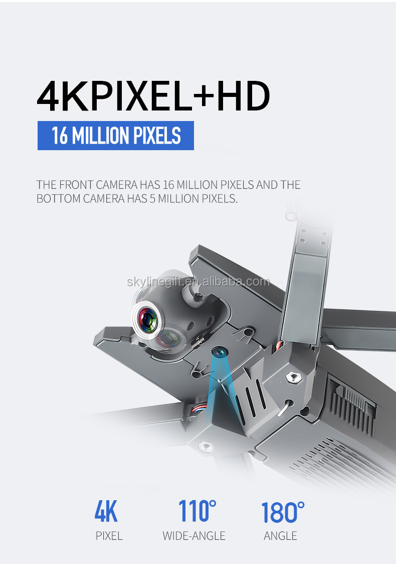 CSJ X4 Foldable Profissional Drone with HD 4K Camera WiFi FPV Wide Angle Optical Flow RC Quadcopter Christmas present Toys