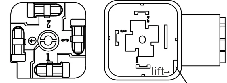 Senzori de temperatură dreptunghiulari Produse din plastic