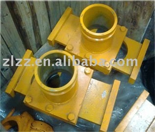 Concrete pumps parts shut off valves and diversion valves