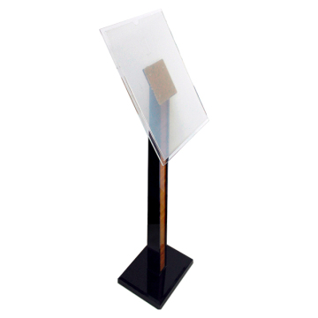 acrylic brochure holder floor display stand