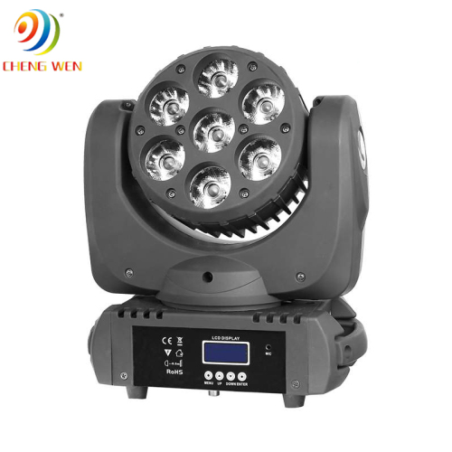 Bee Eye Beam 7pcs*10W RGBW 4-in-1 Head bergerak