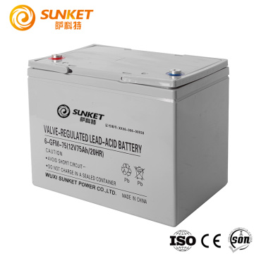 Factory Direct Selling 12V 75AH Solar Battery