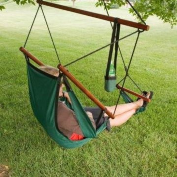 Free standing hammock chair hammock chair with footrest hanging chair with stand