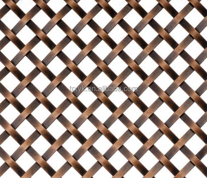 copper metal interior screen mesh for indoor decoration