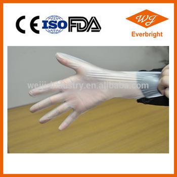 2016 Hot sales!!! Dispsoable Vinyl hospital gloves , Vinyl gloves medical