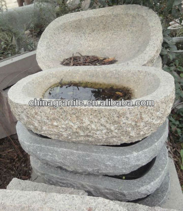 granite oval planter