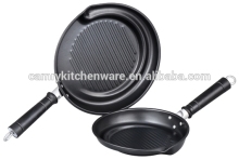 NON-STICK 2PCS FAT FREE frying PAN