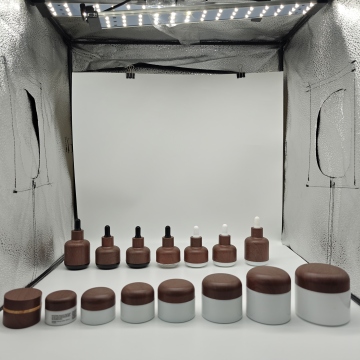 Transparent Round Jade Cosmetic Jar - 30g/50g Luxury Empty Face Cream Container