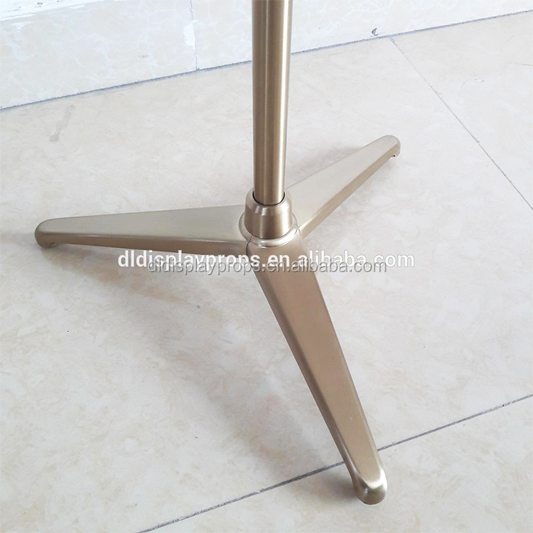 DeLiang Rose Gold Color Metal Stand Display Mannequin Base For Sale