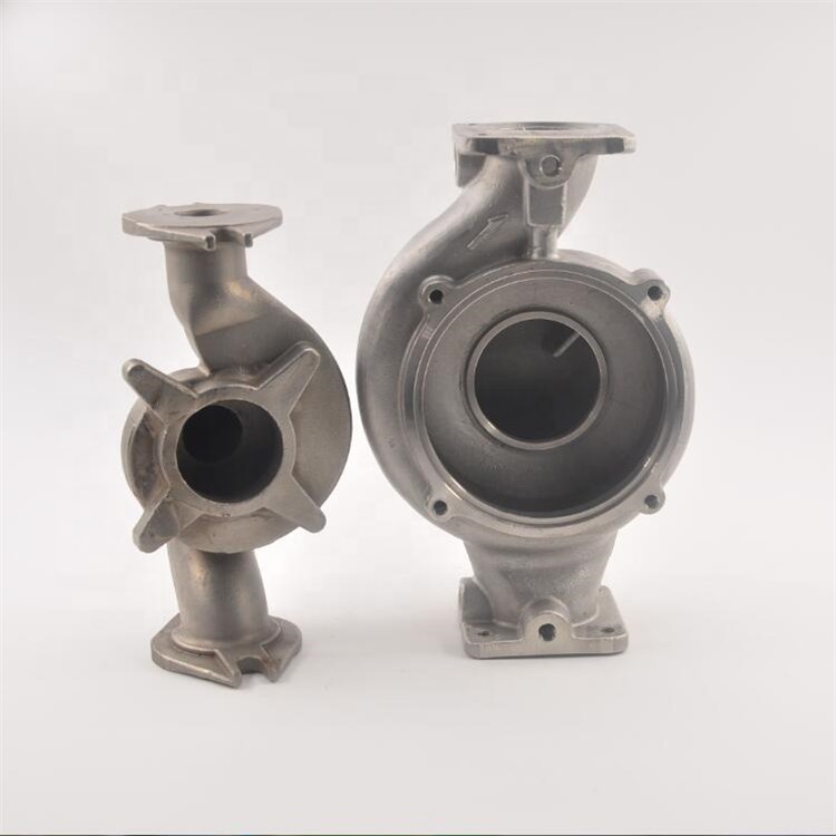 Custom made investment casting and cnc machining stainless steel cast iron metal pump shell