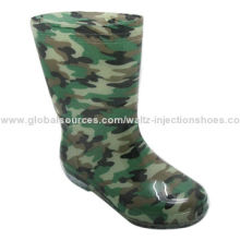 PVC Rain Boot with Camouflage, Various Colors Available