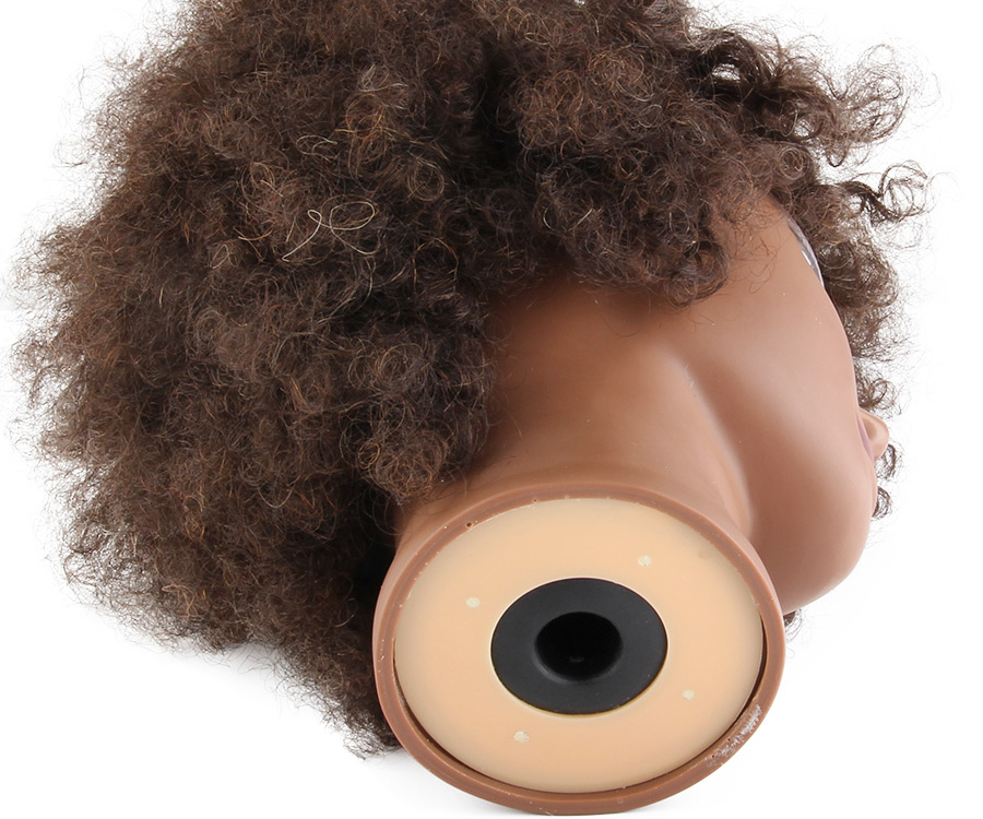 Alileader Wholesale African Female Cheap Mannequin Head Afro Training Mannequin Head