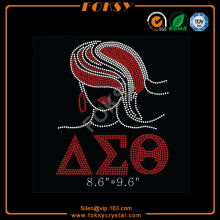 Delta Sigma Theta afro girl iron on transfer
