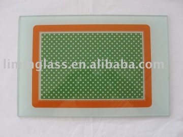 Screen Printed Glass with Designs