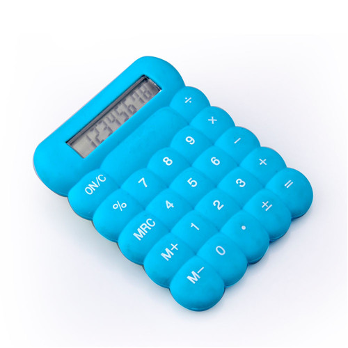 pocket size silicone calculator