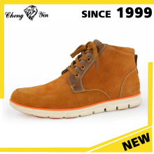 Alibaba Wholesale Shoes Yellow Suede Leather Casual Man Boots