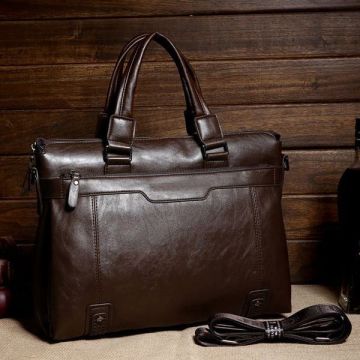custom design pu leather business man bag