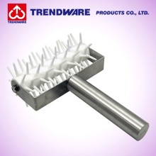 Plastic long pin roller pastry dockers