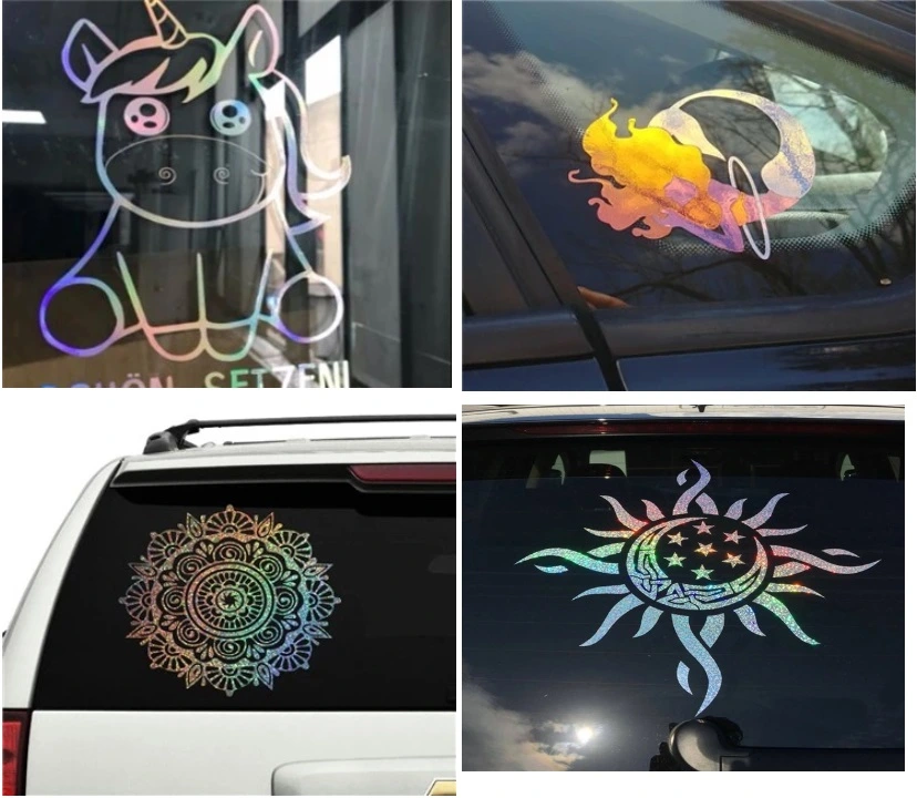 Reflective Customized Made Hologram Sticker Custom Hologram Vinyl 3D Sticker