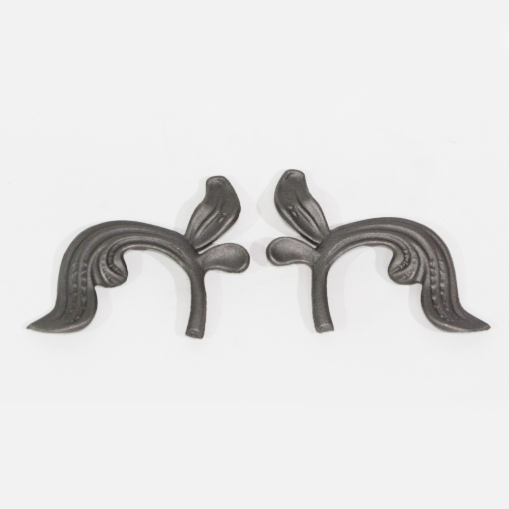 Cast Iron Leaves cast Iron Flowers for Decorative Wrought iron gate Window railing Ornaments Cast Steel Leaves Ornaments
