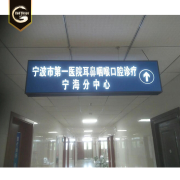 Custom aluminium subway station signs led light box