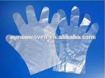 plastic HDPE gloves PO gloves