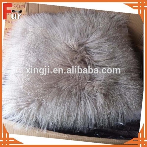 Long Hair Mongolian Lamb Fur Pillow