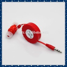 Retractable earphones for mp3 mobile laptop computer