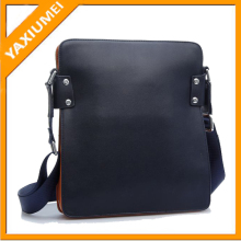 no handle blue PU leather briefcases mens