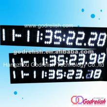 Led digital clock,white day date time display