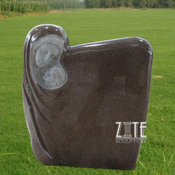 Hand carved marble angel headstone and tombstone