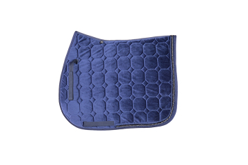 High quality velvet cloth bling crystal saddle pad